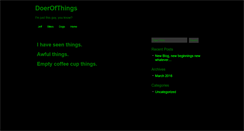 Desktop Screenshot of doerofthings.net