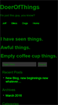 Mobile Screenshot of doerofthings.net